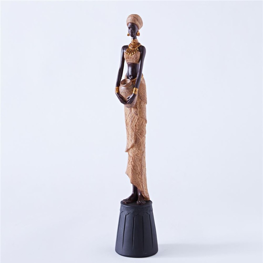 Becquet Statuette Femme Africaine A La Jarre | Tete De Lit, Paravent