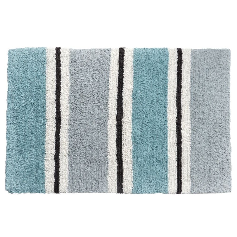 Becquet Tapis De Bain Double Epaisseur Jeu De Rayures - Becquet Creation | Tapis De Bain, Tapis De Douche