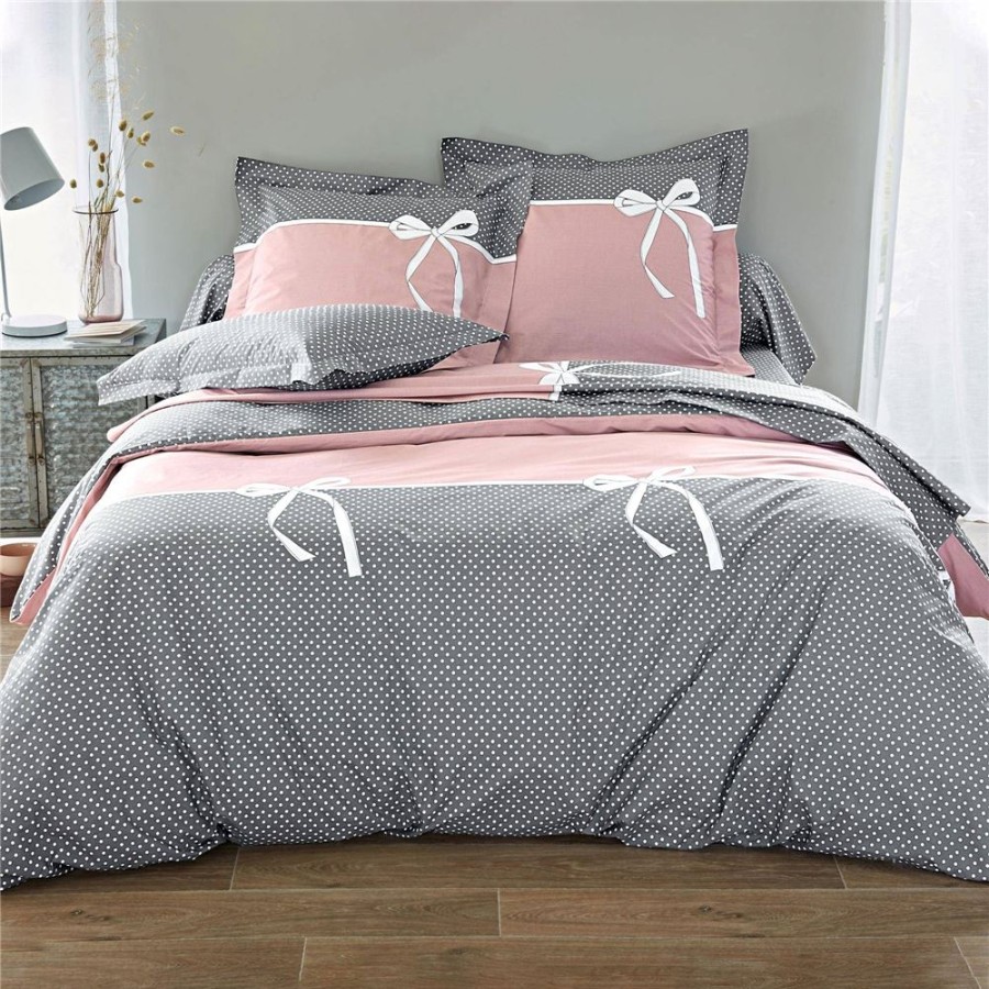 Becquet Linge De Lit Noeuds Et Pois | Linge De Lit Ado, Housse De Couette