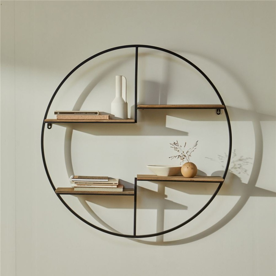 Becquet Etagere Murale Ronde | Rangement, Gain De Place