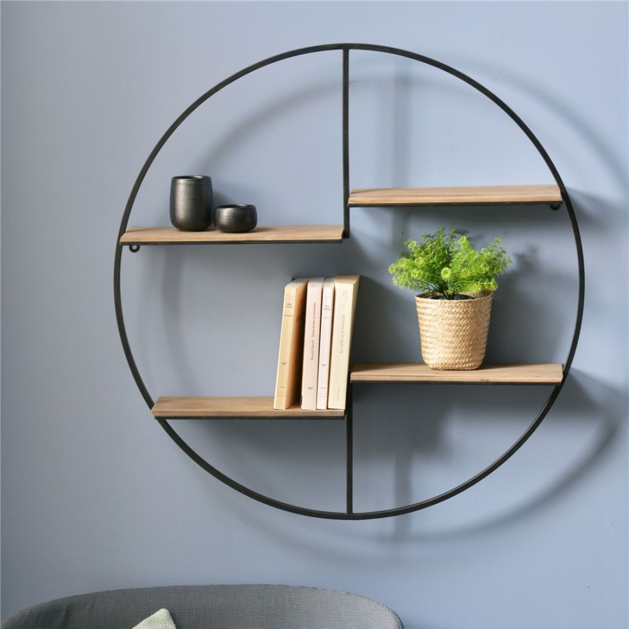 Becquet Etagere Murale Ronde | Rangement, Gain De Place