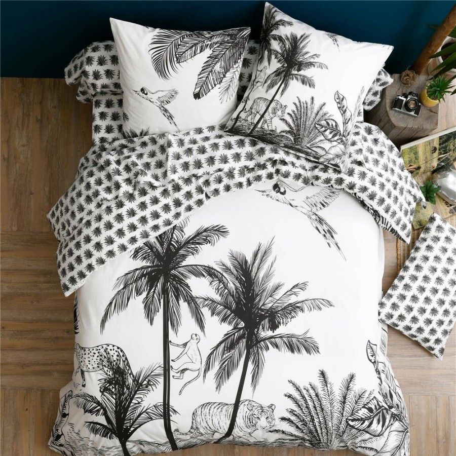 Becquet Linge De Lit Motif Jungle - Becquet Creation | Linge De Lit Ado, Housse De Couette