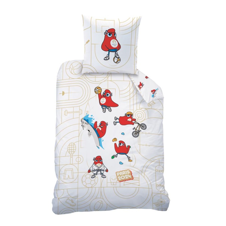 Becquet Parure De Lit Enfant 2 Pieces Mascotte Jo 2024 | Univers Des Tout-Petits