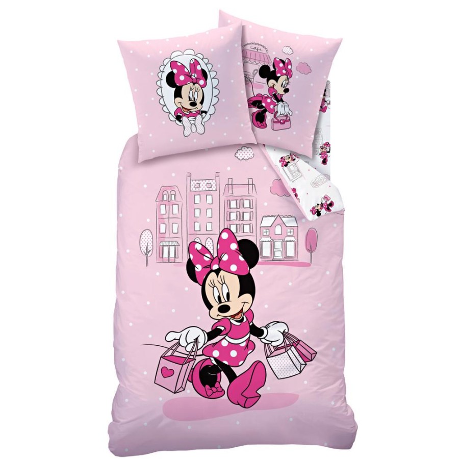 Becquet Parure De Lit Enfant 2 Pieces Decor Minnie - Disney® | Univers Des Tout-Petits