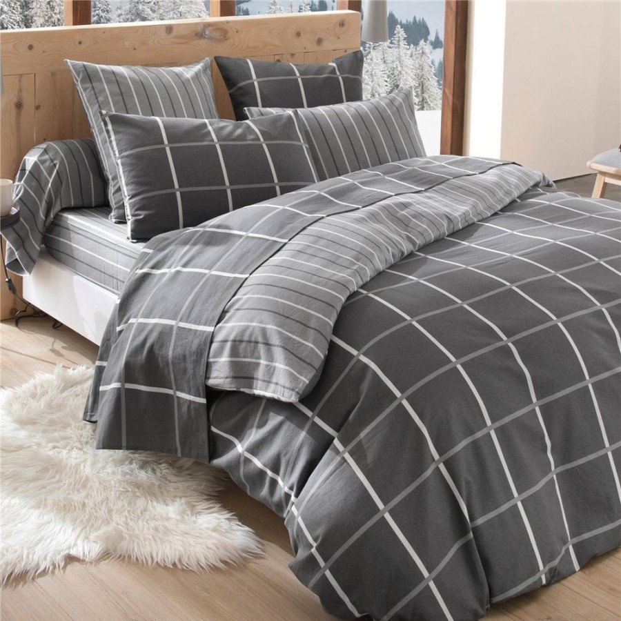 Becquet Linge De Lit Flanelle Carreaux Et Rayures - Becquet Creation | Linge De Lit Ado, Housse De Couette