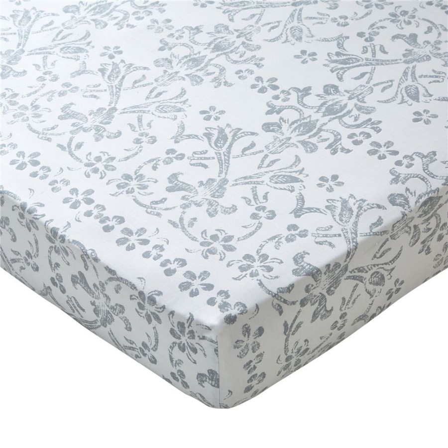 Becquet Linge De Lit Percale Motif Volutes Et Arabesques - Becquet Creation | Linge De Lit Fantaisie, Linge De Lit Brode