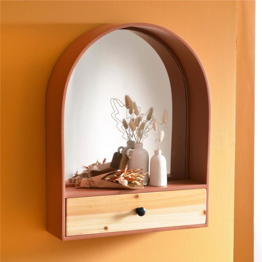 Becquet Etagere Murale Avec Miroir | Rangement, Gain De Place