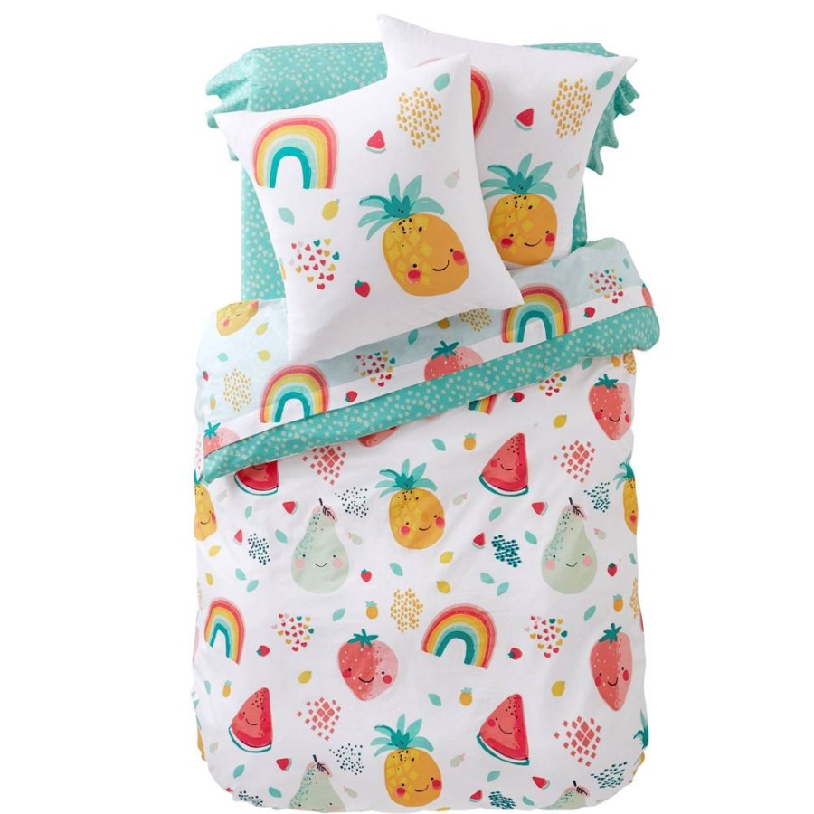 Becquet Linge De Lit Enfant Fruits Et Arcs En Ciel - Becquet Creation | Univers Des Tout-Petits