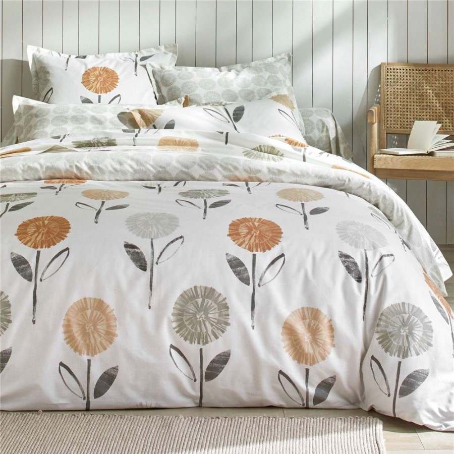 Becquet Linge De Lit Fleurs Stylisees - Becquet Creation | Linge De Lit Ado, Housse De Couette