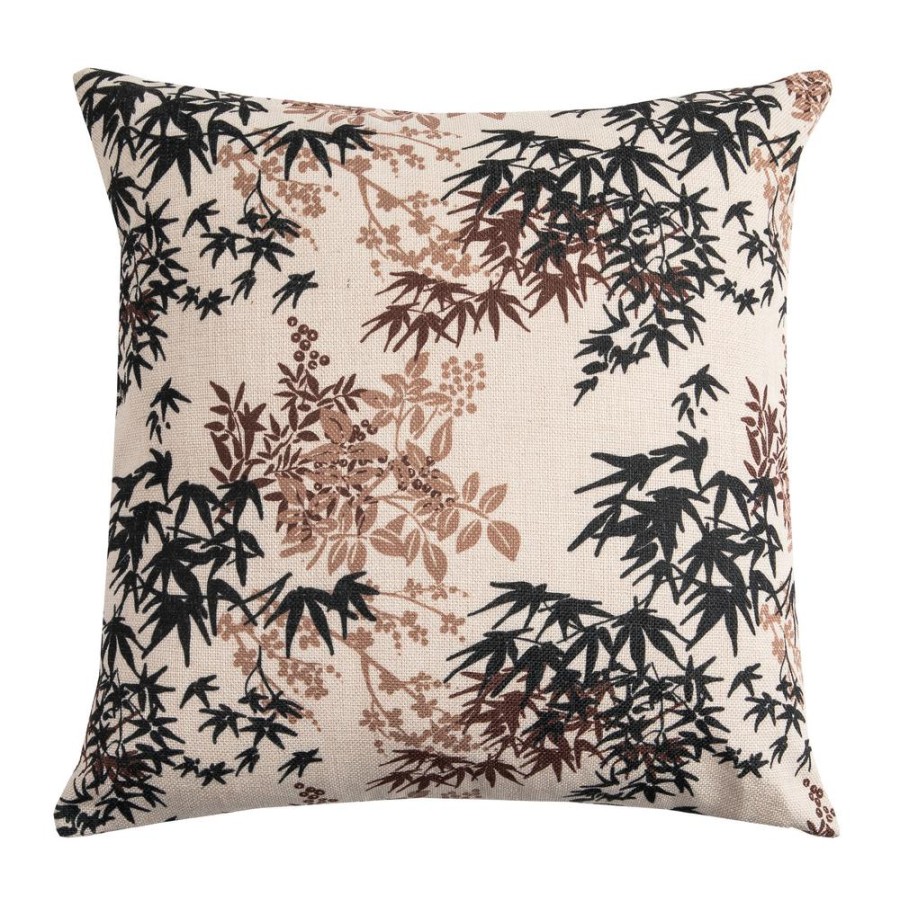 Becquet Coussin Motif Feuilles | Coussin, Housse De Coussin