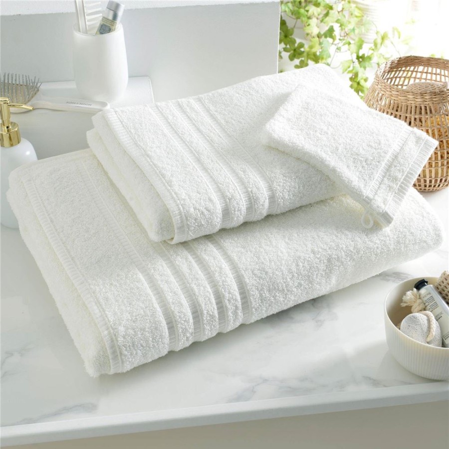 Becquet Linge De Toilette Decor Bandes Jacquard - 470 /M - Becquet Creation | Tapis De Bain, Tapis De Douche