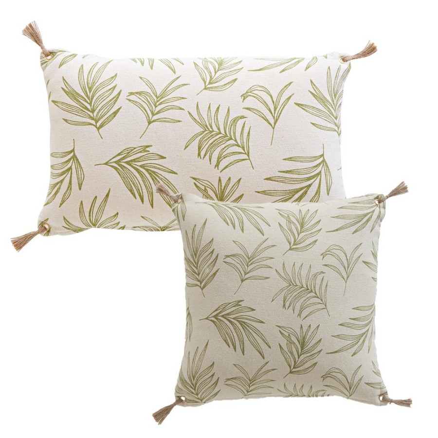 Becquet Coussin Motif Feuilles De Palmes - Becquet Creation | Tapis