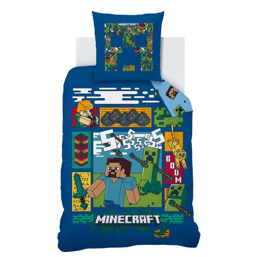 Becquet Parure De Lit Enfant 2 Pieces Minecraft | Univers Des Tout-Petits