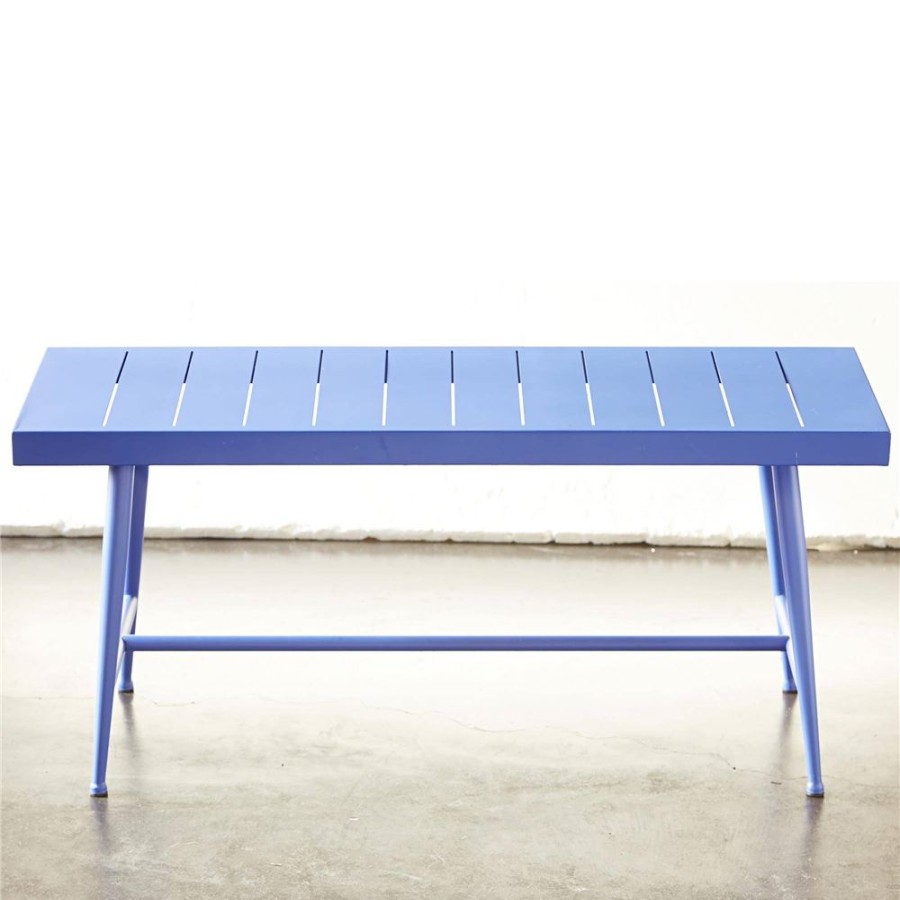 Becquet Banc En Metal Bleu | Meuble, Etagere