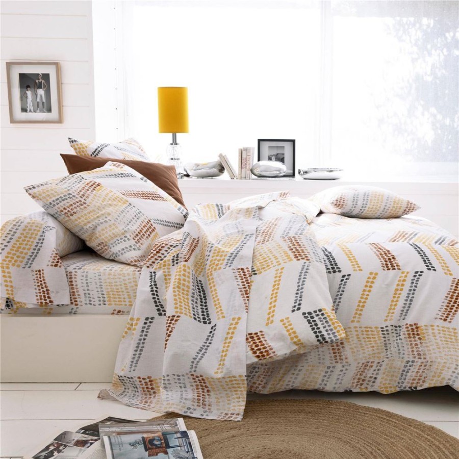 Becquet Linge De Lit Imprime Chevrons En Motifs - Becquet Creation | Linge De Lit Ado, Housse De Couette