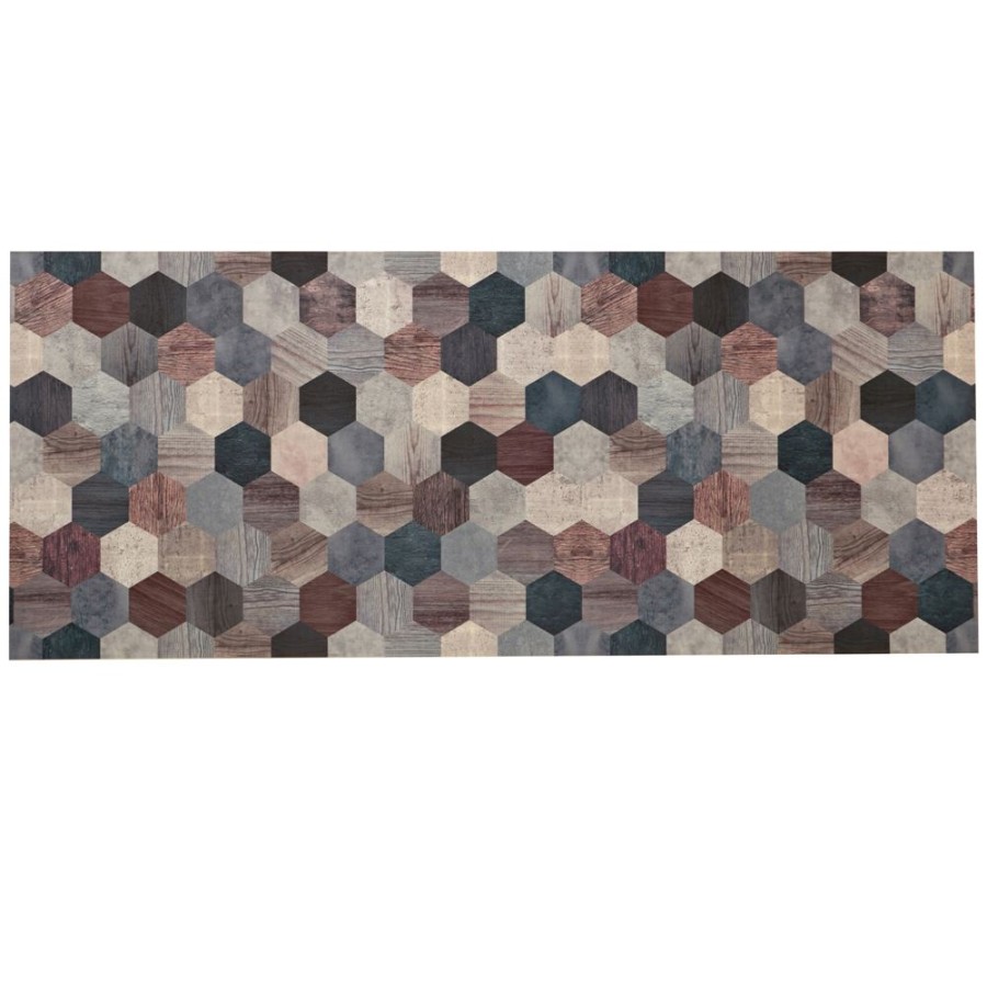 Becquet Tapis Vinyle Decor Effet Bois | Tapis D'Entree, Tapis De Cuisine