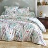 Becquet Linge De Lit Imprime Vegetal Et Papillons - Becquet Creation | Linge De Lit Fantaisie, Linge De Lit Brode