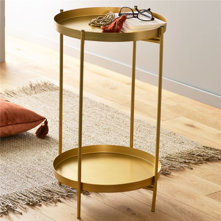 Becquet Table D'Appoint Double Plateau | Meuble, Etagere