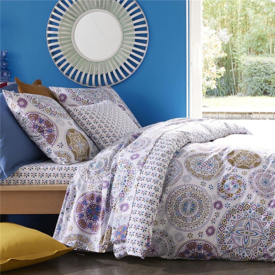 Becquet Linge De Lit Motif Rosaces - Becquet Creation | Linge De Lit Ado, Housse De Couette