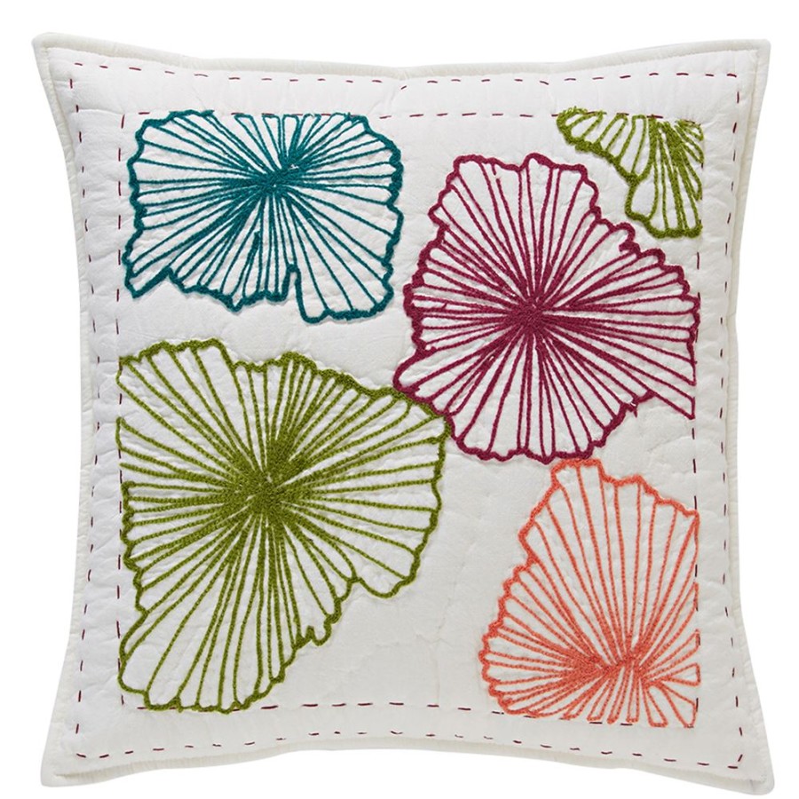 Becquet Boutis Fleurs Brodees Multicolores - Becquet Creation | Boutis, Jete De Lit, Couvre Lit