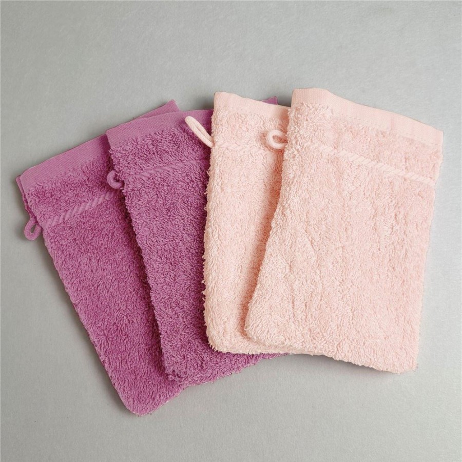 Becquet Gants De Toilette Unis - 420 G/M - Lot De 4 | Tapis De Bain, Tapis De Douche