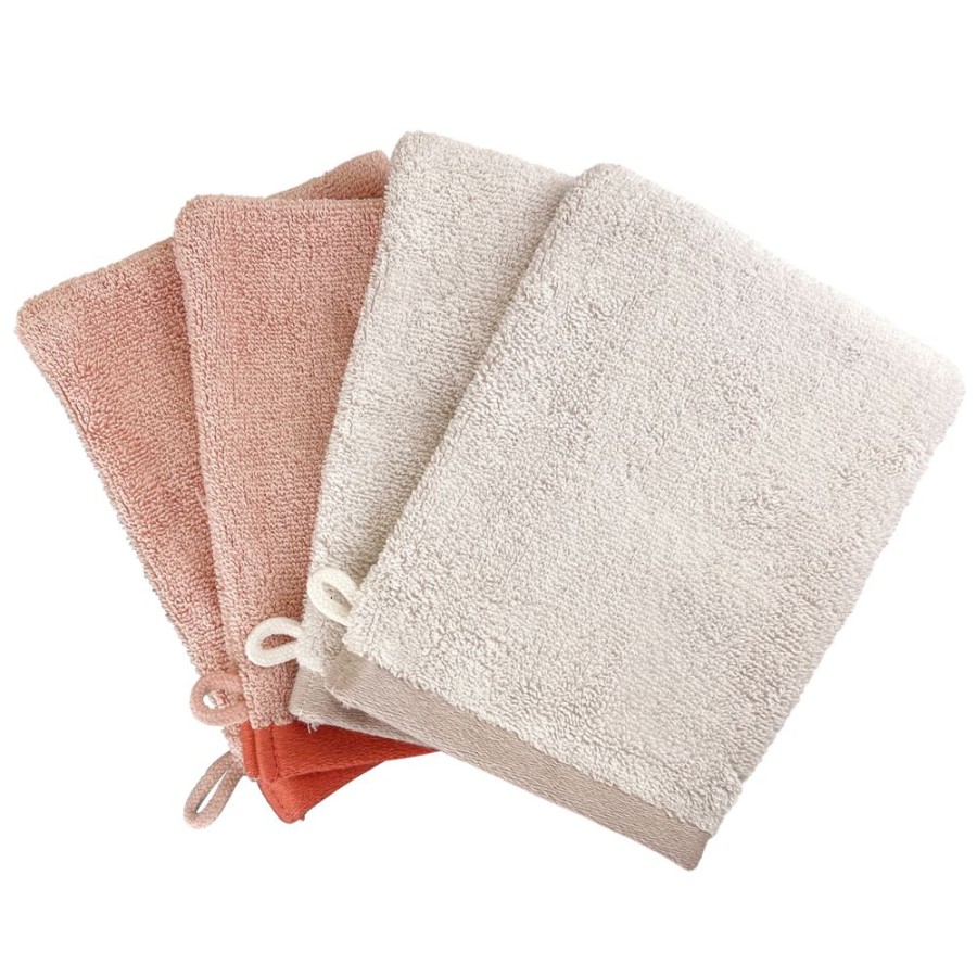 Becquet Gants De Toilette Bicolores - 460 G/M - Lot De 6 | Serviette De Bain Unie